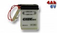 Motobaterie EXIDE BIKE Conventional 4Ah, 6V, 6N4-2A-4