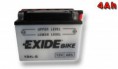 Motobaterie EXIDE BIKE Conventional 4Ah, 12V, YB4L-B