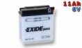 Motobaterie EXIDE BIKE Conventional 11Ah, 6V, 6N11A-1B